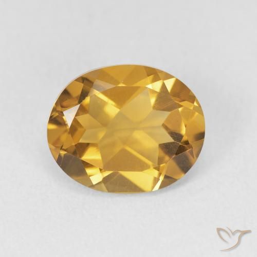 3.20ct Natural Medium Dark-Golden Citrino, oval, VVS-VS