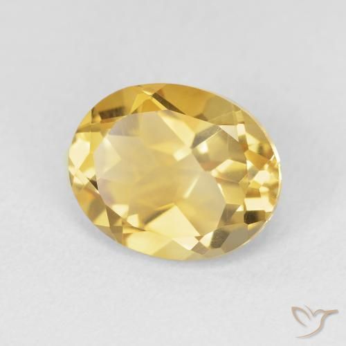 Citrino Dourado Natural 3.48ct, oval, VVS-VS