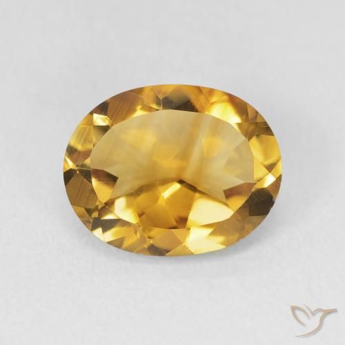 3.11ct Natural Laranja Dourada Citrino, oval, VVS-VS