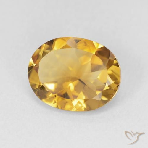 Citrino Laranja Dourada Natural 3.11ct, oval, VVS-VS