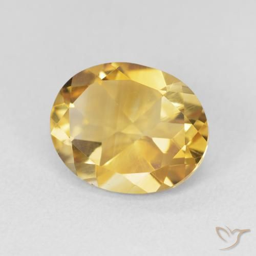 Citrino ouro profundo Natural 3.38ct, oval, VVS-VS