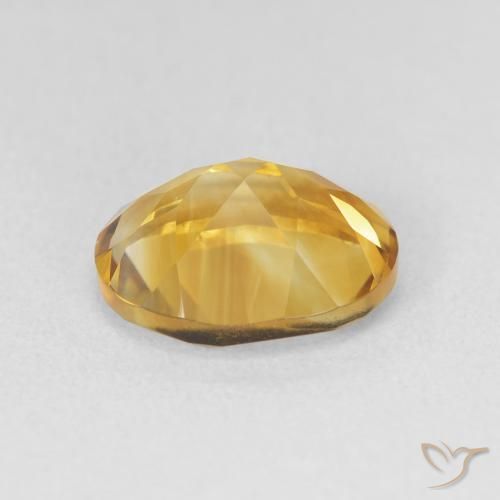 Citrino ouro profundo Natural 3.38ct, oval, VVS-VS
