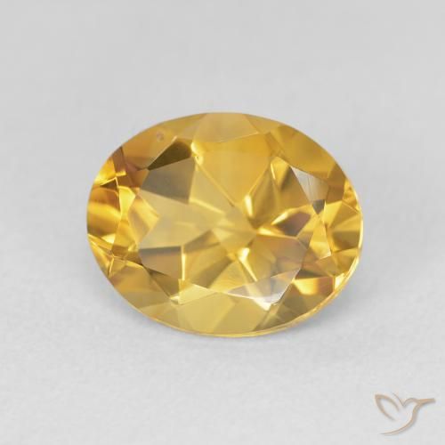 Citrino ouro brilhante Natural 3.32ct, oval, VVS-VS