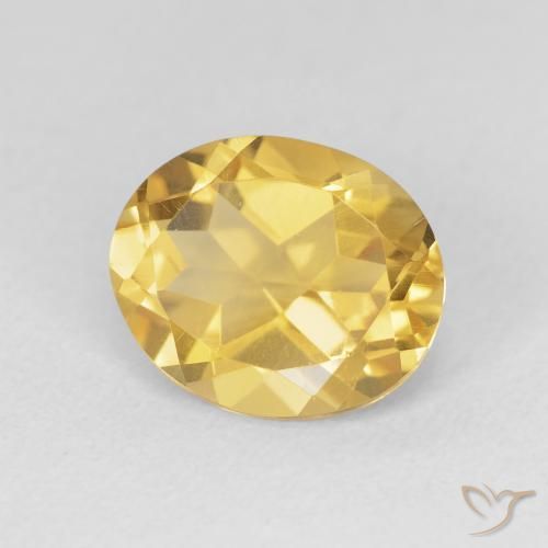 Citrino ouro profundo Natural 3.52ct, oval, VVS-VS