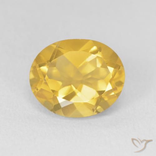3.78ct Natural Laranja Dourada Citrino, oval, VVS-VS