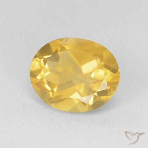 Citrino Laranja Dourada Natural 3.78ct, oval, VVS-VS