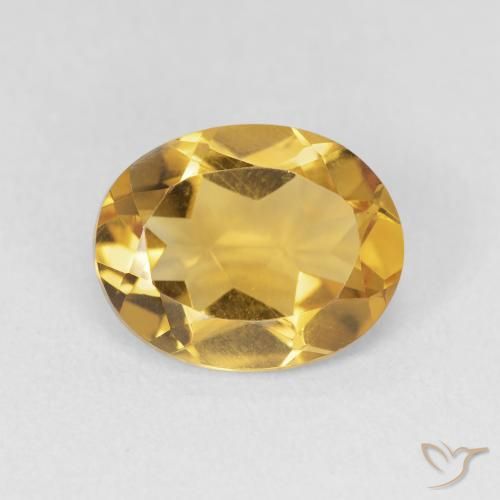 3.23ct Natural Medium Light-Golden Citrino, oval, VVS-VS