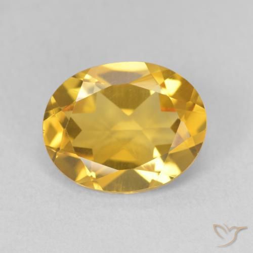 3.11ct Natural ouro médio Citrino, oval, VVS