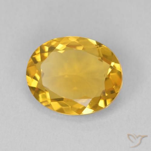 Citrino ouro brilhante Natural 2.94ct, oval, VVS