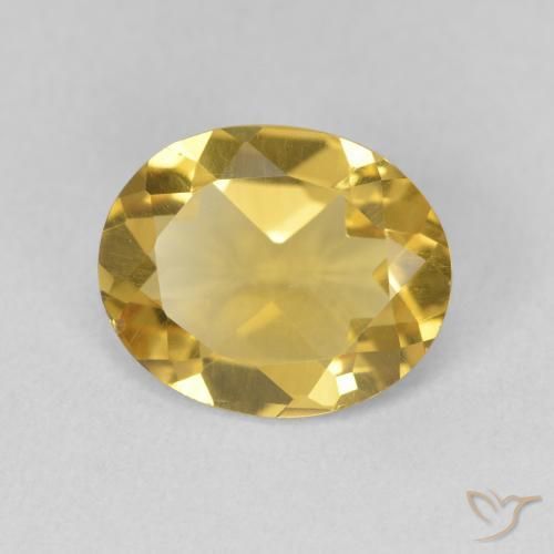 Citrino Dourado médio Natural 2.44ct, oval, VVS-VS