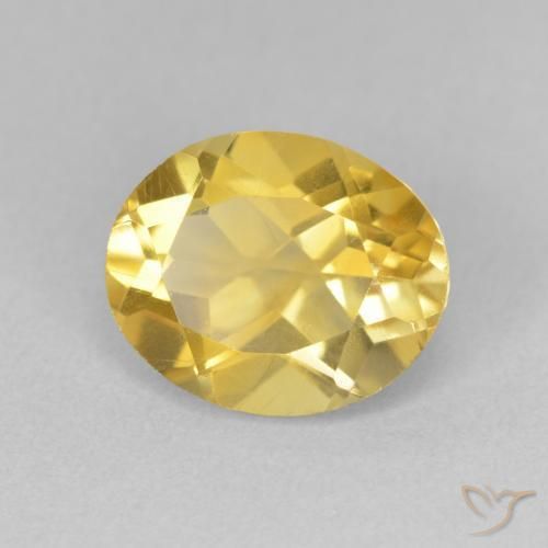 Citrino Dourado médio Natural 3.31ct, oval, VVS-VS