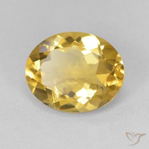 Citrino Dourado Natural 3.31ct, oval, VVS-VS
