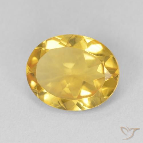 Citrino ouro brilhante Natural 3.04ct, oval, VVS-VS