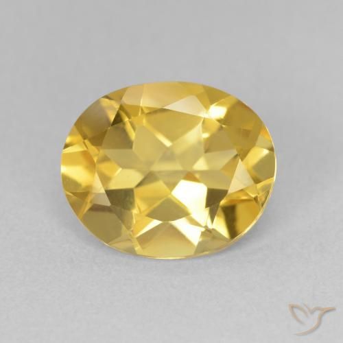 2.94ct Natural Laranja Dourada Citrino, oval, VVS-VS