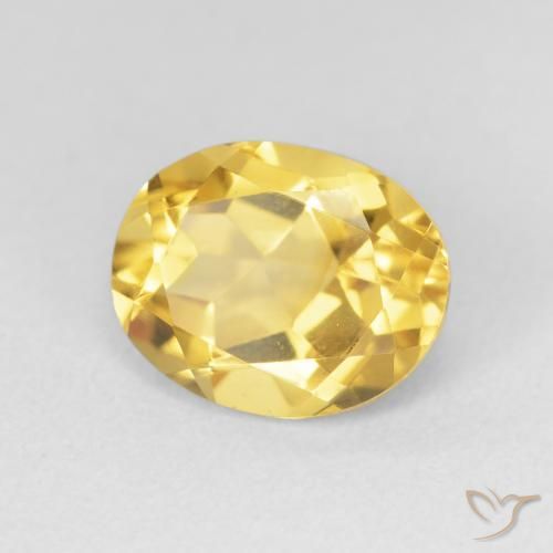 Citrino ouro profundo Natural 3.28ct, oval, VVS