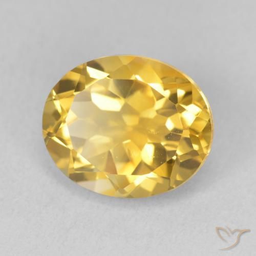 Citrino ouro médio Natural 3.72ct, oval, VVS-VS