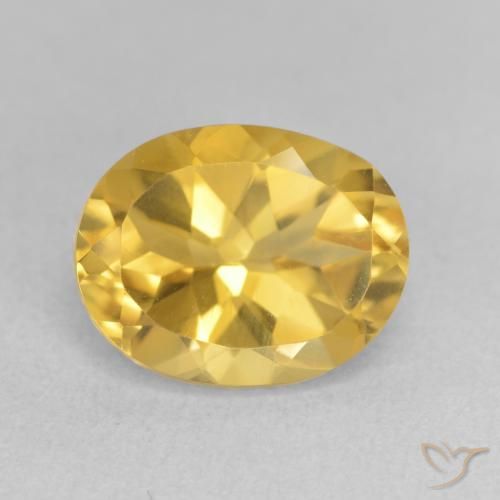 3.50ct Natural Laranja Dourada Citrino, oval, VVS-VS