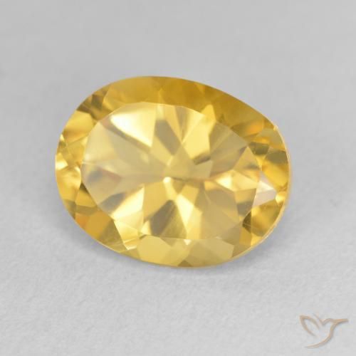 Citrino Laranja Dourada Natural 3.50ct, oval, VVS-VS