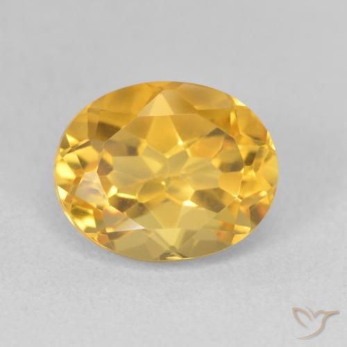 3.34ct Natural Laranja Dourada Citrino, oval, VVS-VS