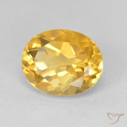 Citrino Laranja Dourada Natural 3.34ct, oval, VVS-VS