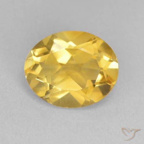 3.42ct Natural Laranja Dourada Citrino, oval, VVS-VS
