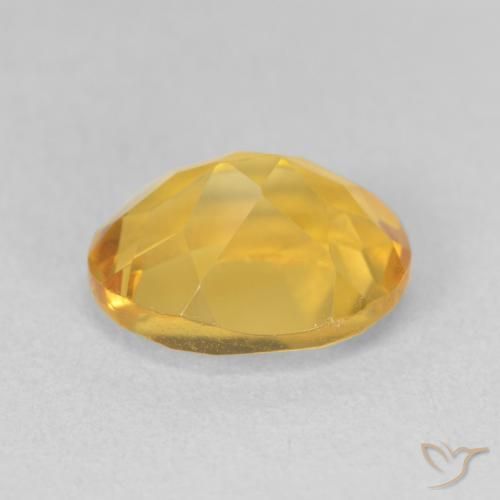 Citrino Laranja Dourada Natural 3.42ct, oval, VVS-VS