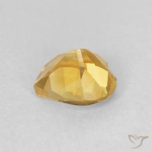 Citrino ouro profundo Natural 0.64ct, Coração, VVS-VS