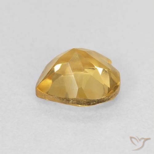 Citrino Dourado Natural 0.74ct, Coração, VVS-VS