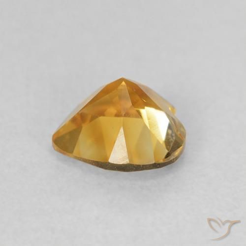 Citrino Laranja escuro-dourado Natural 0.65ct, Coração, VVS