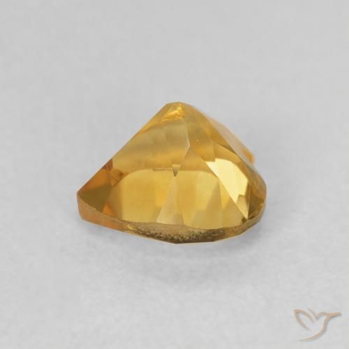 Citrino ouro médio Natural 0.73ct, Coração, VVS