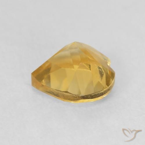Citrino Dourado Natural 0.85ct, Coração, VVS