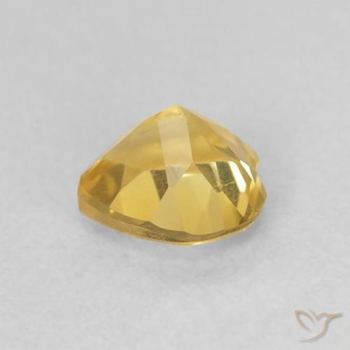Citrino Dourado Natural 0.71ct, Coração, VVS