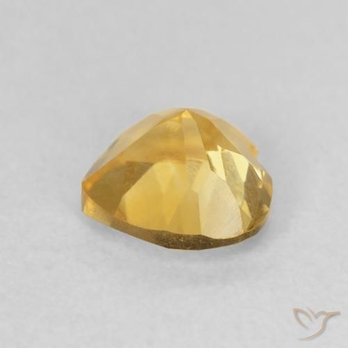 Citrino ouro médio Natural 0.74ct, Coração, VVS