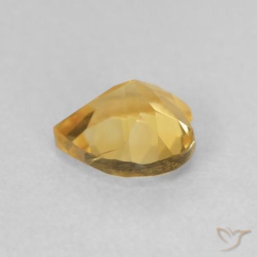 Citrino ouro médio Natural 0.69ct, Coração, VVS