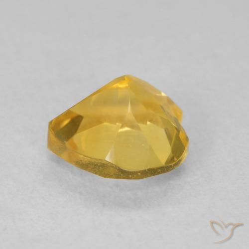 Citrino Dourado médio Natural 0.75ct, Coração, VVS-VS