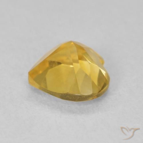 Citrino ouro médio Natural 0.74ct, Coração, VVS-VS