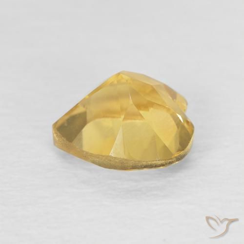 Citrino ouro brilhante Natural 0.77ct, Coração, VVS-VS