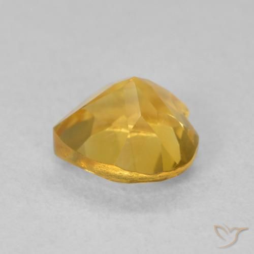 Citrino ouro médio Natural 0.76ct, Coração, VVS-VS