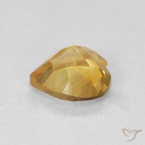 Citrino Ouro Natural 0.72ct, Coração, VVS