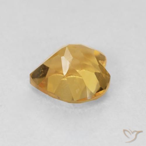 Citrino Ouro Natural 0.73ct, Coração, VVS