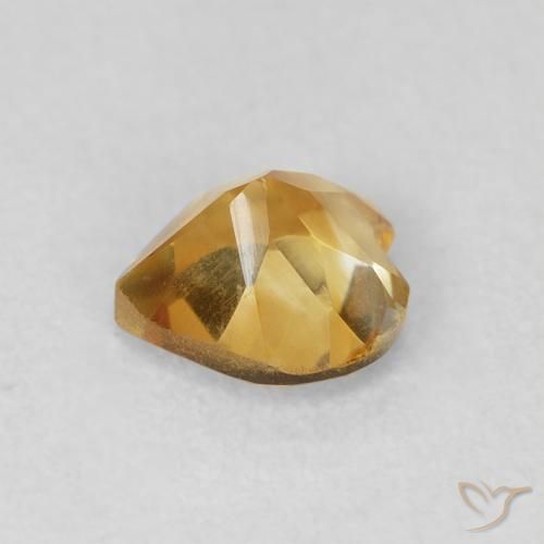 Citrino Medium Dark-Golden Natural 0.66ct, Coração, VVS