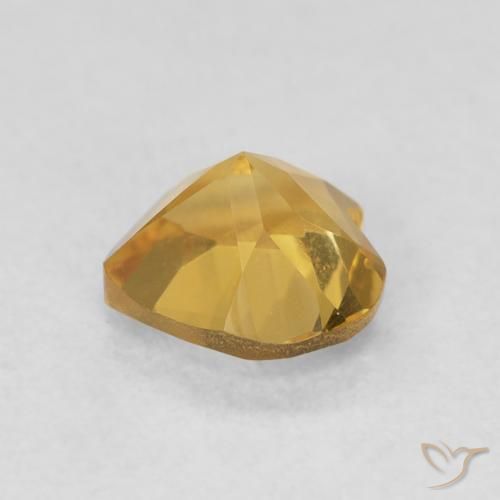 Citrino ouro médio Natural 0.79ct, Coração, VVS