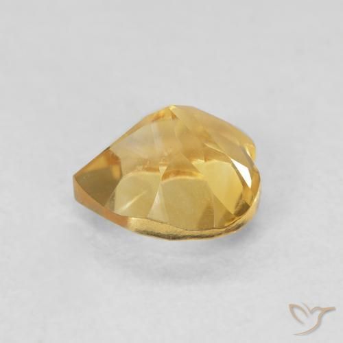 Citrino Ouro Natural 0.78ct, Coração, VVS