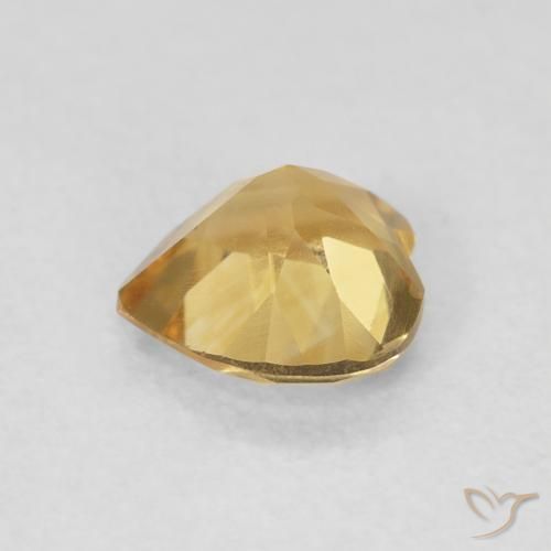 Citrino ouro médio Natural 0.71ct, Coração, VVS