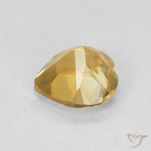 Citrino ouro médio Natural 0.75ct, Coração, VVS