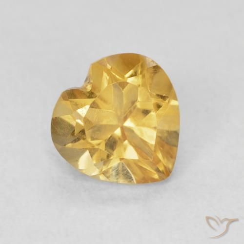 Citrino Medium Dark-Golden Natural 0.74ct, Coração, VVS