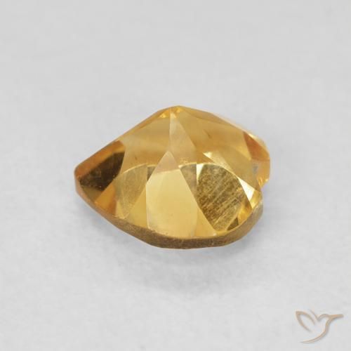 Citrino Medium Dark-Golden Natural 0.74ct, Coração, VVS