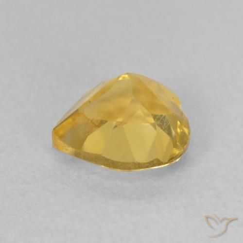 Citrino Dourado médio Natural 0.73ct, Coração, VVS-VS