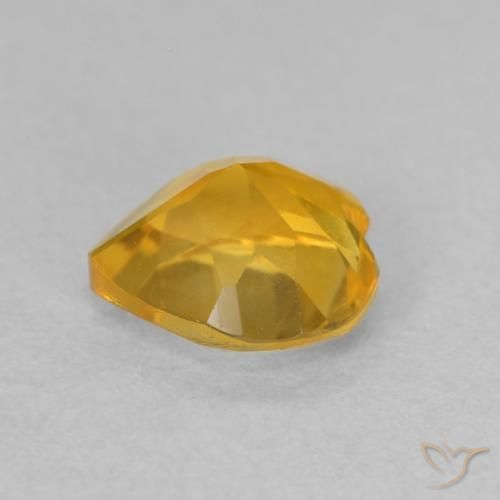 Citrino Dourado médio Natural 0.74ct, Coração, VVS-VS