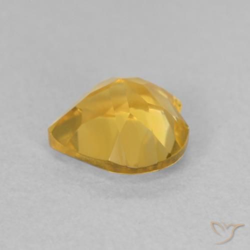 Citrino Dourado médio Natural 0.69ct, Coração, VVS-VS